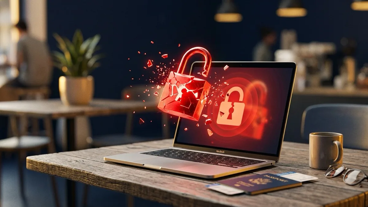 Hacked while traveling first 10 minutes